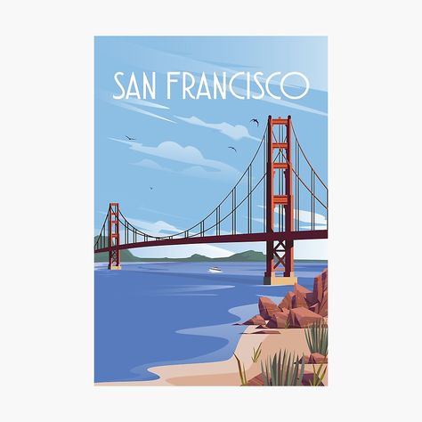 San Francisco Bridge, San Francisco Print, San Francisco Golden Gate Bridge, San Francisco Travel, Iron Wall Decor, California Art, Posters Wall, Metal Art Prints, Iron Decor