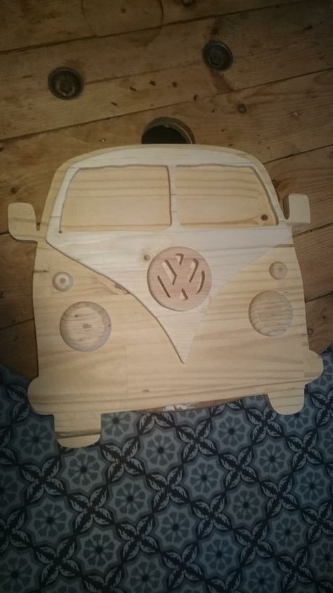 60s Theme, Van Furniture, Vw Art, Combi Vw, Vw Van, Fiat 500, Wood Toys, Vw Bus, Scroll Saw