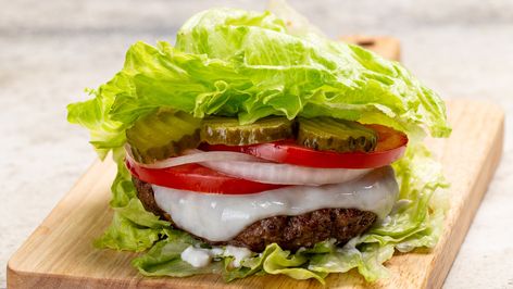 16 Healthy Burger Bun Alternatives - Tasting Table Burger Bun Alternative, Bun Alternative, Best Whole Grain Bread, Burger Ideas, Burger Bun, Joy Bauer, Food Swaps, Healthy Burger, Burger Toppings