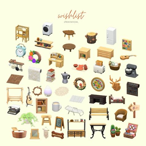 Animal Crossing Furniture, Cottage Core Animal Crossing, Furniture List, Baby Animal Painting, Japanese Town, Fruit Animals, Animal Crossing Funny, Animal Crossing Memes, Animal Crossing Guide