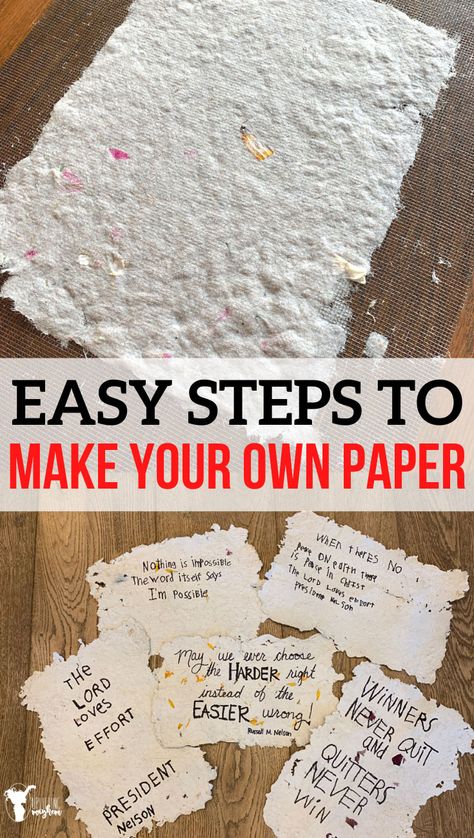 Easy steps to make your own paper! This is such a fun activity that you can do with your kids! Be creative and test different materials to see what works best. Learn how ancient China invented paper. Ancient China Activities, Ancient Inventions, Recycling Activities For Kids, Paper Making Process, Recycling Activities, Make Your Own Paper, Homeschool Crafts, Camping Crafts, Camping Art