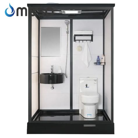 Mesa Luxury Indoor All In One Bathroom Prefab Houses Shower Cabin With Toilet - Buy Indoor All In One Bathroom,Prefab Houses,Shower Cabin With Toilet Product on Alibaba.com Sink And Shower Combo, Sink Shower Combo, Shower Sink Combo, All In One Bathroom, White Black Bathroom, Combo Bathroom, Steam Room Shower, Acrylic Bathroom, Shower And Toilet