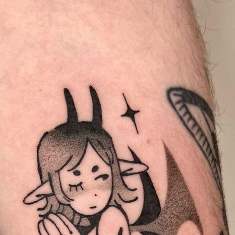 Cute Demon Tattoo, Demon Girl Tattoo, Demon Knight, Ignorant Tattoos, Tattoo Toronto, Cute Tats, E Tattoo, Demon Girl, Love Tattoos