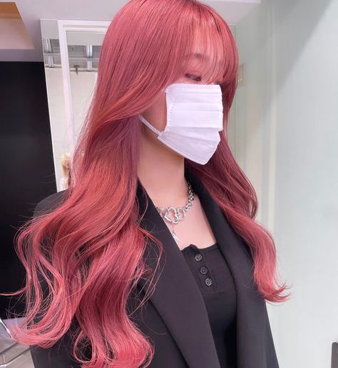 Korea Hair Color, Dark Pink Hair, Plum Hair, Korean Hair Color, Strawberry Hair, Natural Red Hair, Creative Hair Color, Hair Color Streaks, Hair Color Chart