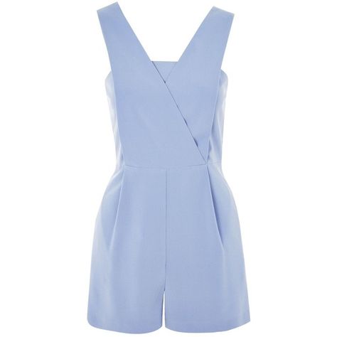 TopShop Structured Pinafore Playsuit (1 060 ZAR) ❤ liked on Polyvore featuring jumpsuits, rompers, dresses, playsuit, blue, romper, pale blue, v neck romper, wrap rompers and blue romper Outrageous Fashion, V Neck Romper, Pleated Jumpsuit, Circus Costume, Jumpsuit Blue, Designer Jumpsuits, Short Playsuit, Wrap Romper, Blue Romper