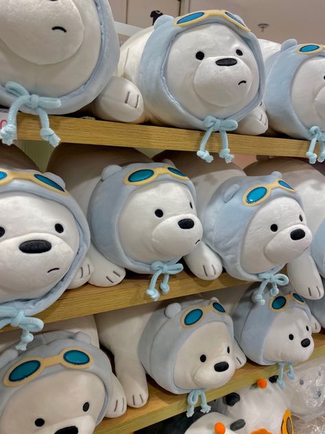 polar barr bears white bear peluche miniso aesthetic blue Miniso Plushies We Bare Bears, Miniso Stuff Toys, Penguin Teddy Bear, Miniso Plushies, Stuff Toys, Best Baby Toys, Cool Emoji, Blue Teddy Bear, Teddy Bear Gifts