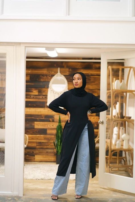 Curvy Hijab Outfit, Dresses Everyday, Modest Outfits Muslim, Outfits Muslim, Bad Outfits, Modest Dresses Fashion, Hijabi Outfit, Stile Hijab, Girly Outfit