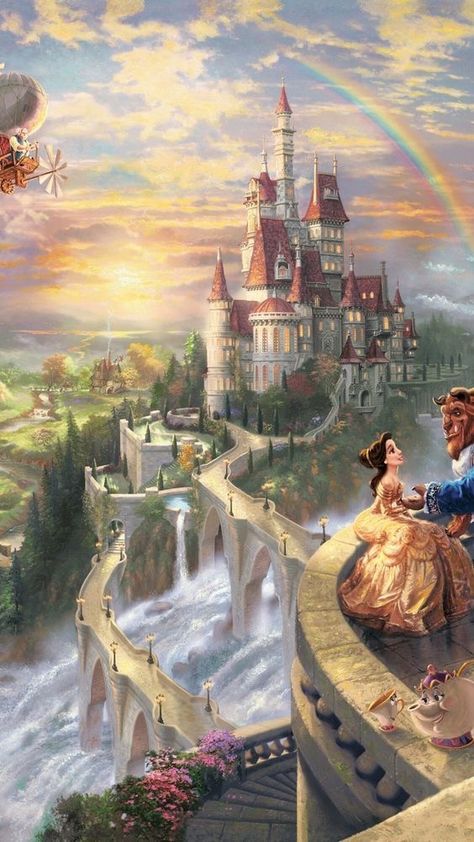 Phone Backgrounds Disney, Backgrounds Disney, Beauty And The Beast Wallpaper, Wallpapers Disney, Disney Paintings, Beast Wallpaper, The Beauty And The Beast, Disney Background, Wallpaper Disney