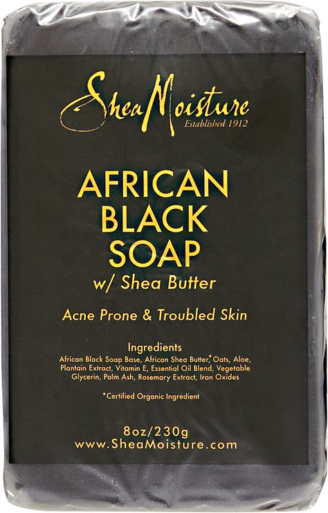 SheaMoisture African Black Soap comforts irritated skin while absorbing excess oil. Herbal Skin Care Products, Best Bar Soap, African Soap, Herbal Skin Care, Skincare 101, Black Skin Care, Shea Moisture, African Black Soap, Sally Beauty