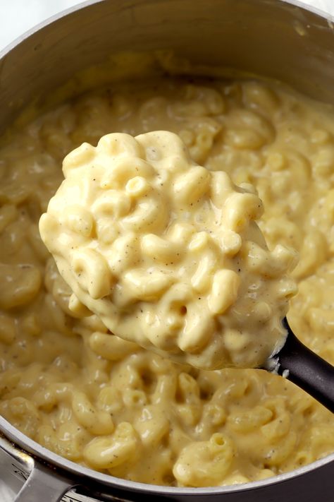 Creamy stovetop macaroni and cheese is rich, flavorful, and filled with gruyere and cheddar cheeses. Use macaroni or shells to create this homemade comfort food side dish. Mac And Cheese Recipe Stovetop, Gruyere Mac And Cheese, Keto Pasta Recipe, Keto Mac And Cheese, Homemade Mac And Cheese Recipe, Stovetop Mac And Cheese, Homemade Mac And Cheese, Homemade Comfort Food, Macaroni Pasta