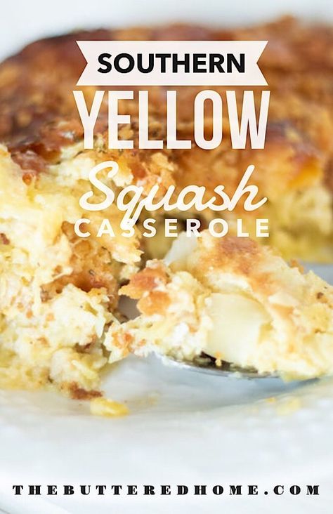 Southern Living Squash Casserole Recipe, Stewed Squash, Southern Squash, Southern Squash Casserole, Yellow Squash Casserole, Squash Casserole Recipes, Dinner Casserole Recipes, Butter Crackers, Side Items