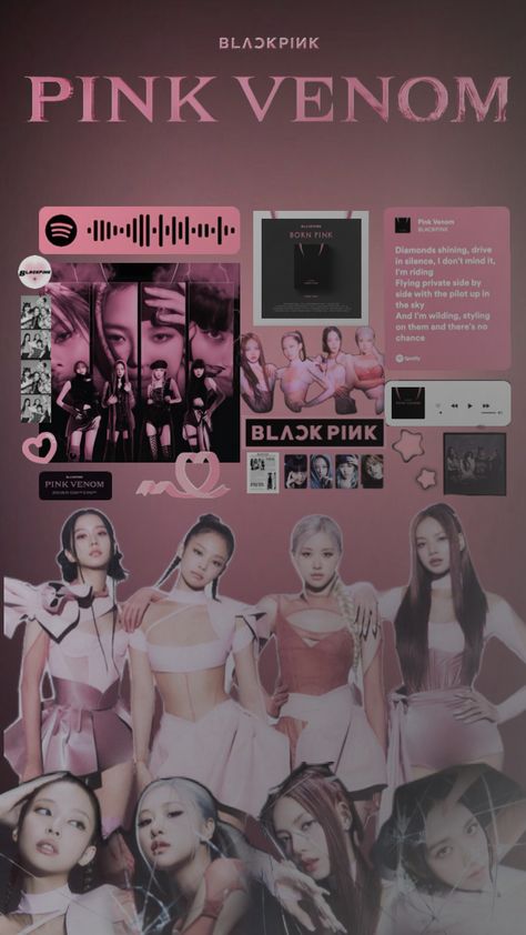 @loveKpop234 pink venom 🩷🖤🩷 Pink Venom, Pink Diamond, Venom, Siding, Black Pink, Pink, Black