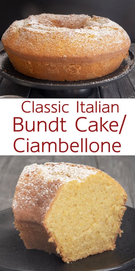 Simple Bundt Cake, Italian Recipes Dessert, Bundt Cake Recipe, Lemon Bundt Cake, Chantilly Cream, Italian Cake, Easy Italian, Bundt Cakes Recipes, Pound Cake Recipes