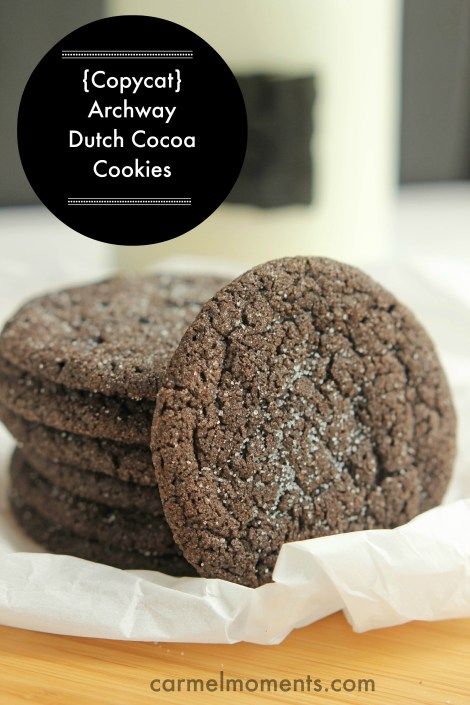 {Copycat} Archway Dutch Cocoa Cookies Dutch Chocolate Cookies, Dutch Cocoa Cookies, Archway Cookies, Recipes With Ingredients, Jar Collection, Dutch Cocoa, Chocolate Sugar Cookies, Cookie Brownie Bars, Cocoa Cookies