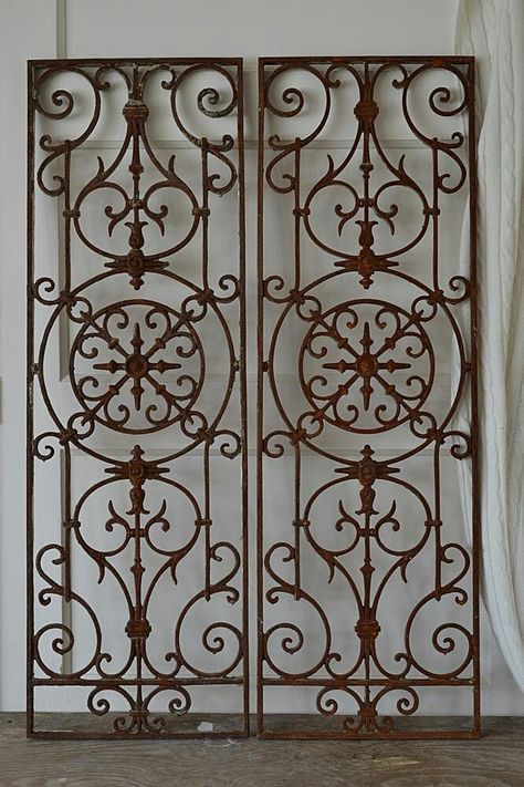 Wrought Iron Wall Art, Wrought Iron Garden Gates, Decorative Metal Screen, Window Bars, Wrought Iron Design, Wrought Iron Decor, Iron Windows, Entrance Gates Design, Iron Gate Design