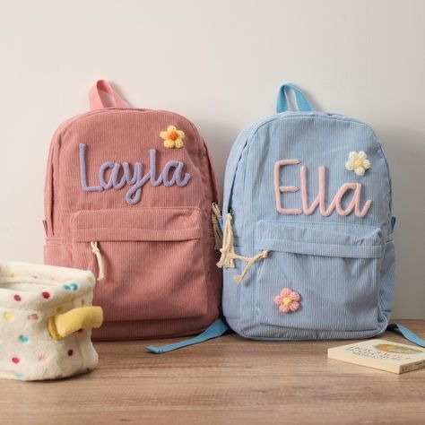 🎒✨ Personalize Your Adventure with Our Customizable Backpacks! 🌈🌟 Make this school year unforgettable with our exclusive personalized backpacks, crafted to reflect your unique style and personality. Whether it's for your little one starting kindergarten or your teen gearing up for high school, our handcrafted backpacks are designed to be both practical and personalized. ✨Ordering Steps✨ 1. Select backpack color. 2. Choose design combo. 3. Personalize with your name, font style, and font color Toddler Girl Backpack, Corduroy Backpack, Toddler Book, Starting Kindergarten, Preschool Backpack, Kindergarten Backpack, Toddler Backpack, Personalized Backpack, Bag Pack