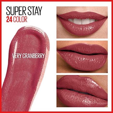 For A Perfect Pout That Lasts Up To 24 Hours, Try Maybelline Ny 2-Step Lipcolor In Very Cranberry. This All Day Lip Color Is Formulated With Micro-Flex, To Give You Color That Wont Fade, Feather Or Transfer. It Doubles As A Lip Balm That Moisturizes, Giving You The Look Of Soft, Sexy Kissable Lips All Day Long. Maybelline Ny 2-Step Lipcolor For A Perfect Pout From Day To Night. Features & Benefits: No Crumbling No Fading No Feathering 24-Hour Wear Micro-Flex Formula New Unopened And Unused. From Cranberry Lipstick, Maybelline Lipstick, Makeup Over 50, Maybelline Superstay, Lip Color Makeup, Maybelline Makeup, Kissable Lips, Maybelline Super Stay, Beauty Makeup Tips