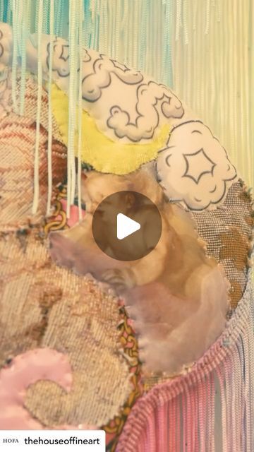 This video was made as a promotion for my solo exhibition ‘Papillotage’ at HOFA Gallery London last February @annevonfreyburg @thehou... | Instagram Short Clip, Solo Exhibition, Different Textures, Fiber Art, Promotion, Textiles, London, Texture, Instagram