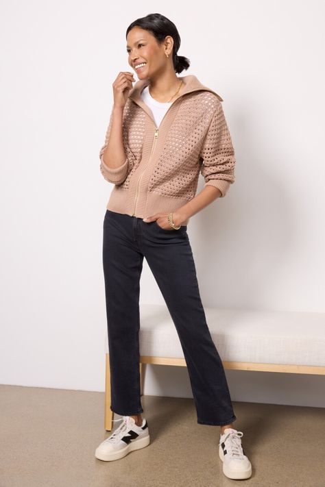 Shop VARLEY at Evereve Brand Style Guide, Jacket Outfit, Fashion 101, Tres Chic, Spring Trends, Zip Up Sweater, Paige Denim, Crop Jacket, Work Fashion