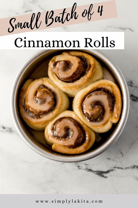 Cinnamon Rolls Small Batch Recipe, Small Cinnamon Roll Recipe, Personal Cinnamon Roll, Quick One Person Dessert, Single Cinnamon Roll Recipe, Small Batch Of Cinnamon Rolls, Small Batch Cinnamon Rolls Homemade, Small Batch Cinnamon Roll Recipe, Small Batch Baking Recipes