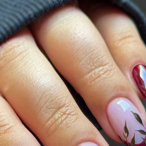 Jessica Rose on Instagram: "Autumn/winter vines 🌿❤️

@homeofnailart 
Pure Build Kiss 

@magpie_beauty 
Festive Tart 
Elizabeth Compact Chrome

#nailinspo #nailideas #nails #gelnails #nailtech #nailartist #nailart #gelnailart #scratchmagazine #naildesigns #handpaintednails #nailitmag #nailpro #manicure #buildergel #magpiebeauty #hona #homeofnailart #honapurebuild #autumnnails #rednails #leafnails" Jessica Rose, Instagram Autumn, Nail Pro, Gel Nail Art, Magpie, Nail Artist, Nail Tech, Red Nails, Nail Inspo