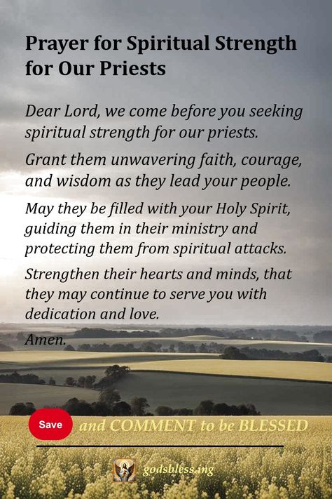 Prayer for Spiritual Strength for Our Priests Prayers For Priests, St Expedite Prayer For Money, Pray For Souls In Purgatory, St Expedite Prayer, Prayer For Priests Roman Catholic, Pagan Rosary Prayers, Mother Theresa Quotes, Thursday Prayer, Prayer For Church