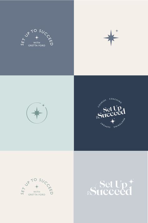 Begin Studio creates unique blue and cream-colored branding and pattern Logo Samples Inspiration, Brand Kit Minimalist, Brand Colour Pallete, Colour Palette Business, Blue And Cream Branding, Blue Color Palette Website, Blue Logo Design Ideas, Baby Blue Colour Palette, Logo Colors Ideas