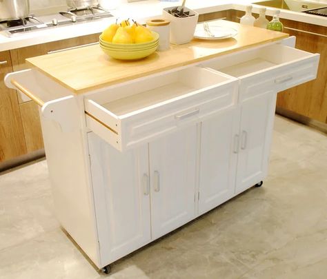 White Kitchen Cart, Drawer Spice Rack, Kitchen Carts On Wheels, Mobile Kitchen Island, Rolling Kitchen Cart, Kitchen Storage Cart, Rolling Kitchen Island, Kitchen Island Cart, White Kitchen Island