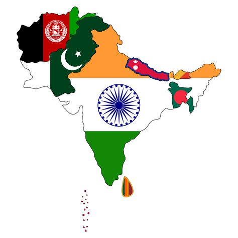 South Asia country flags. South Asia Map, Asian Maps, Asian Flags, Face Shapes Guide, Countries And Flags, Geography Map, Asia Map, India Map, Anime Friendship