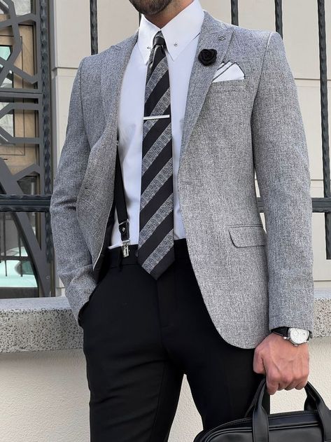 Mens Casual Suits, Blazer Outfits Men, Mens Smart Casual Outfits, Slim Fit Suit Men, Smart Casual Men, Designer Suits For Men, Mens Fashion Smart, Slim Fit Blazers, Smart Casual Outfit