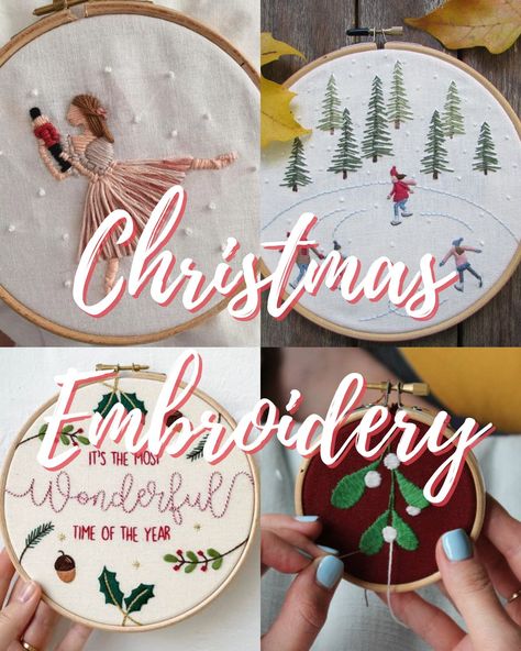 Simple Embroidery Christmas, Free Embroidery Patterns Christmas, Christmas Embroidery Ideas Simple, Easy Christmas Embroidery, Simple Christmas Embroidery, Christmas Embroidery Patterns Free, Free Christmas Embroidery Patterns, Christmas Embroidery Ideas, Embroidery Christmas Ornaments