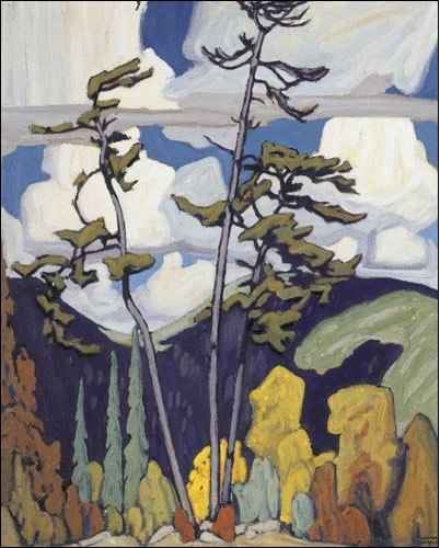 HARRIS, Lawren - Canadian artist (1885-1970) - 'The Pines' Group Of Seven Art, Group Of Seven Artists, Group Of Seven Paintings, Lawren Harris, Tom Thomson, Canadian Painters, Group Of Seven, The Pines, Canadian Art