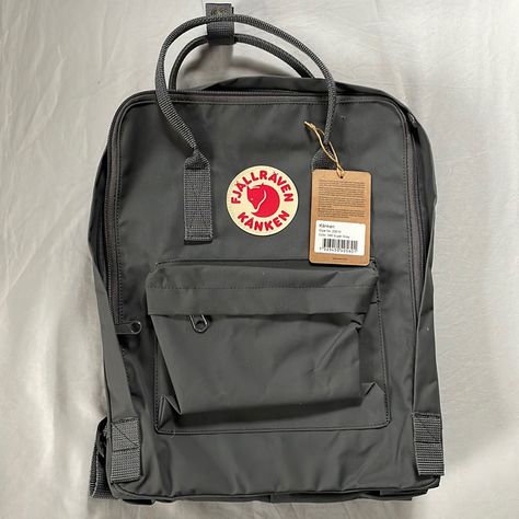 The Og. Enough Said. 11” X 14” X 4.5” (All Measurements Approximate) Grey Kanken, Fjallraven Kanken Backpack Aesthetic, Dream Backpack, University Backpack, Collage Backpack, Mochila Fjallraven Kanken, Grey Backpack, Uni Bag, Backpack Fjallraven