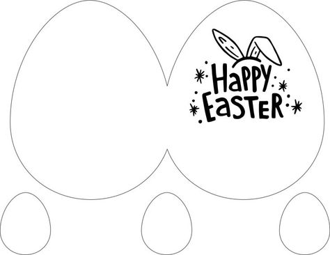 Egg Card, Card Templates Free, Templates Printable Free, Paper Crafts Diy Kids, Kids Fun, Board Ideas, Paper Crafts Diy, Bulletin Board, Crafts Diy