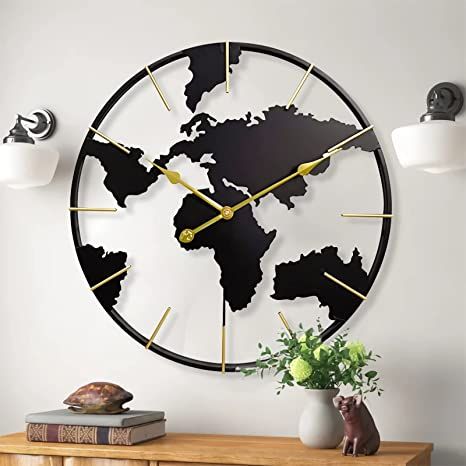 Decorative Wall Clocks Large, Unique Wall Clocks Living Rooms, Metal Minimalist, Square Clocks, Bedroom Wall Clock, 3d Wall Clock, Modern Entrance, Wall Clock Design, Modern Clock