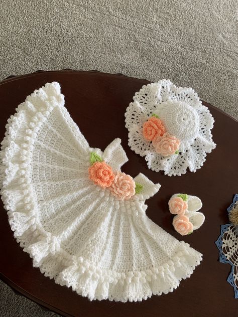 Crochet baby girl dress