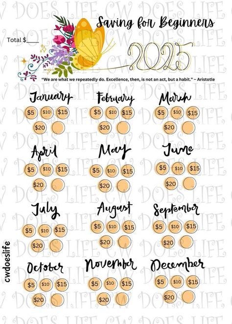 Monthly Saving Challenge Free Printables, Saving Money Tips For Teens, Monthly Saving Challenge, Debt Snowball Spreadsheet, Money Envelope System, Saving Money Chart, Saving Methods, Money Chart, Money Saving Methods