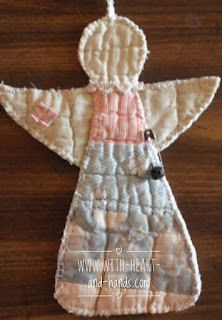 Christmas Quilting Ideas, Primitive Angel, Christmas Quilting, Quilted Ornaments, Quilted Christmas Ornaments, Angel Crafts, Angel Christmas, Old Quilts, Ideas For Christmas