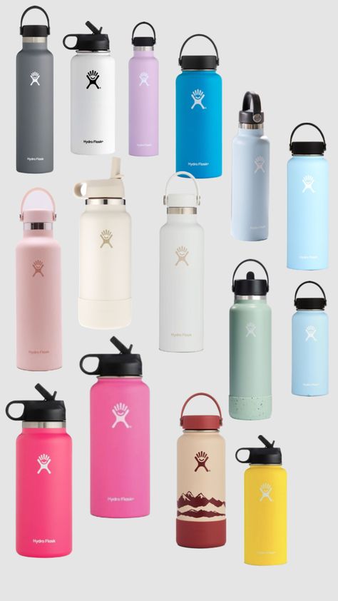 Preppy Hydro Flask, Basic Aussie, Preppy School Supplies, Shuffles Preppy, Frank Green, Preppy School, Cute Water Bottles, Kitchen Things, Summer Inspo