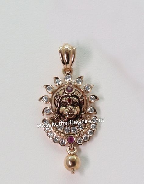 Close Setting Look In Open Setting Maruti Design Diamond Pendant Hanuman Locket Gold, Hanuman Pendant Gold, Hanuman Locket, Pendent Designs, Hanuman Pendant, Gold Lockets, Rudraksha Jewelry, Diamond Gold Earrings, 22 Carat Gold Jewellery