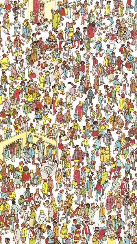 Where's Waldo iPhone 5 Wallpaper Where's Waldo Printable, Where's Waldo Pictures, Find Waldo, Ou Est Charlie, Male Illustration, Where's Wally, Illustration Human, Where's Waldo, Wheres Wally