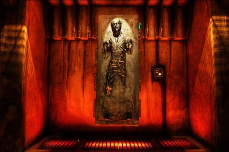 Jabba's prize Frozen Hans, Han Solo In Carbonite, Han Solo Carbonite, Han Solo And Chewbacca, Star Wars Valentines, Star Wars Episode Iv, Return Of The Jedi, Star Wars Film, Walt Disney Pictures