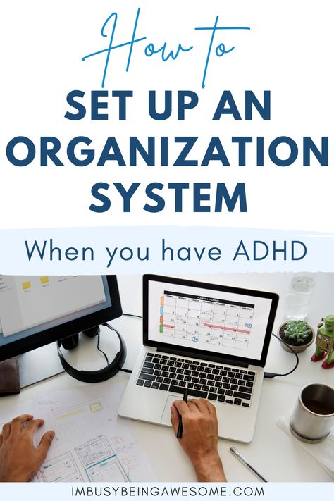 How To Set Up An Organization System When You Have ADHD Digital Organization System, Systems For Home, Work Binder Organization, Work Organization Ideas, Work Organization Printables, Planner Pdf, English Teaching Resources, Personal Organization, Good Time Management