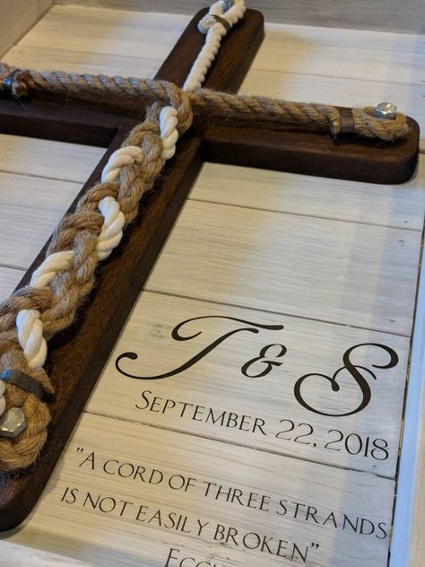 Wedding Unity Ceremony, Unity Braid, Ceremonial Wedding, Unity Cross, Wedding Braid, Unity Candle Holder, Wedding Ceremony Unity, Cord Of Three Strands, Fall Wedding Diy