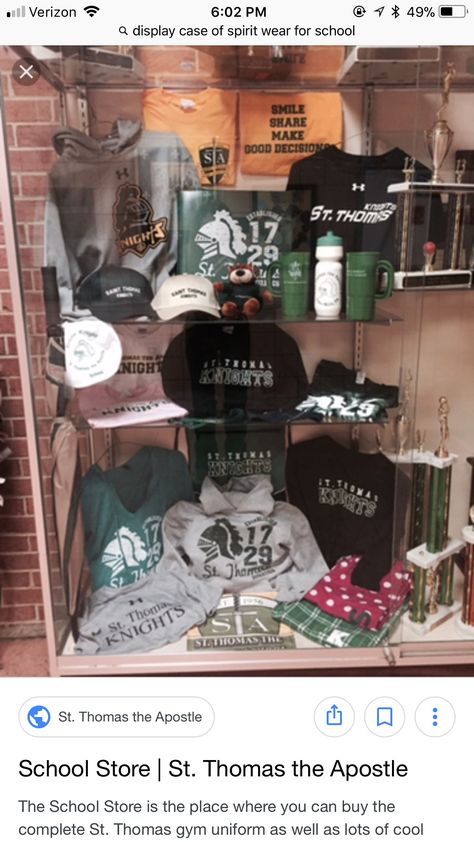 Spirit Wear Display Ideas, High School Trophy Case Ideas, School Store Ideas Highschool, School Store Ideas, Spirit Store Ideas School, School Trophy Case Ideas, School Spirit Display Case Ideas, Team Spirit Streetwear Pre-shrunk T-shirt, Booster Club Merchandise