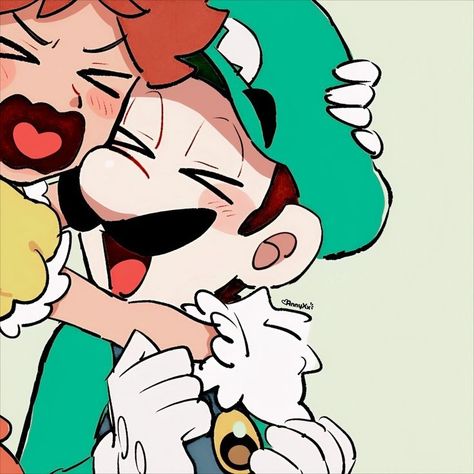 Couple Profile Pictures Matching Cute, Couple Profile Pictures Matching Cute Cartoon, Couple Profile Pictures Matching, Couple Profile Pictures, Luigi And Daisy, Couple Profile, Mario And Princess Peach, Y2k Profile Picture, Miku Nakano