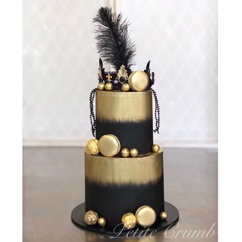 Gatsby Party Cake 1920s, Great Gatsby 40th Birthday Cake, Gatsby Theme Cake, Great Gatsby Party Cake, The Great Gatsby Cake, Great Gatsby Themed Cake, 1920s Themed Cake, 1920 Cake Ideas, 1920 Themed Party