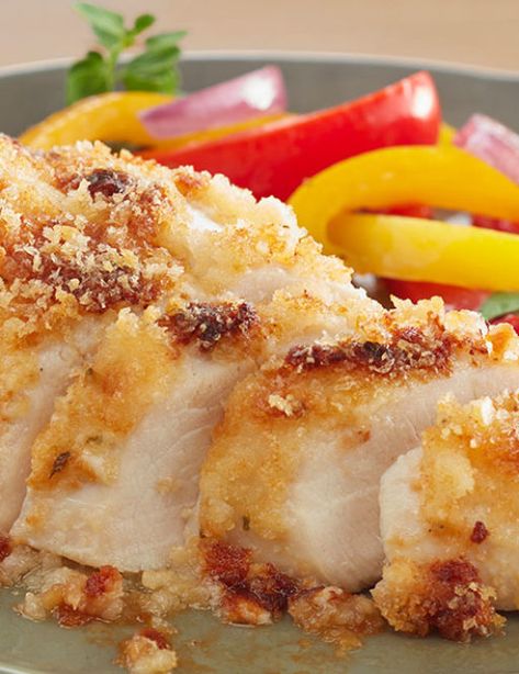 Parmesan Crusted Ranch Mayo Chicken | Hidden Valley® Ranch Hidden Valley Ranch Chicken Baked, Ranch Mayo Chicken, Ranch Crusted Chicken, Hidden Valley Ranch Chicken, Ranch Parmesan Chicken, Healthier Dinners, Hidden Valley Ranch Recipes, Ranch Dressing Chicken, Hidden Valley Recipes