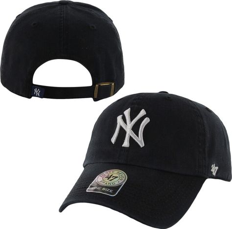 47 MLB New York Yankees Clean Up Cap - Black - One Size Zoe Kravitz Style, Advertising Logo, Cleaning Logo, 47 Brand, Adjustable Hat, Christmas Sale, New York Yankees, Clean Up, Snapback Hats