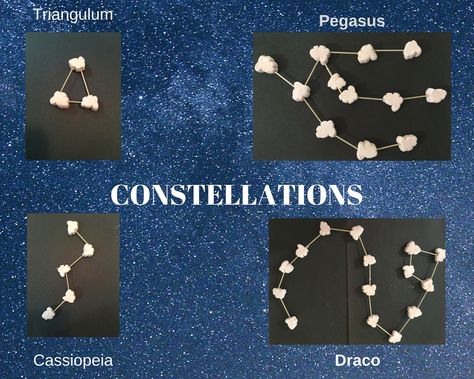 Toothpicks And Marshmallows, Pegasus Constellation, Indoor Camping, Explorers Club, Study Project, Black Construction Paper, Room Mom, Star Gazing, Unit Studies